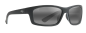 Preview: Sonnenbrille Maui Jim Kanaio Coast matte soft black with white and Blue