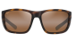 Preview: Sonnenbrille Maui Jim Amberjack matte tortoise with black rubber