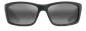 Preview: Sonnenbrille Maui Jim Kanaio Coast matte soft black with white and Blue