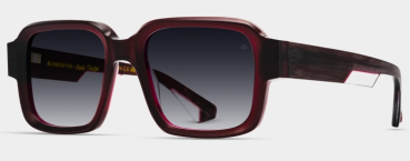 Sonnenbrille Einstoffen Giftmelker Burgundy