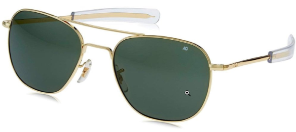 Sonnenbrille American Optical Original Pilot Gold/Green 52/20