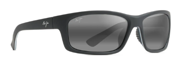 Sonnenbrille Maui Jim Kanaio Coast matte soft black with white and Blue