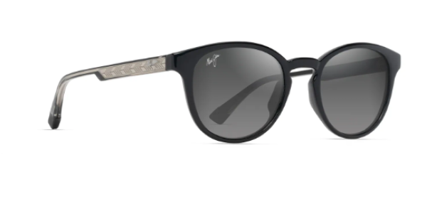 Sonnenbrille Maui Jim Hiehie GS636-14 glänzend schwarz/NEUTRALES GRAU