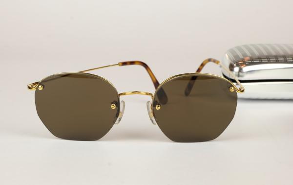 Savile Row Rimway Sonnenbrille Gold 14KT RG Nr. 7