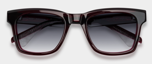 Sonnenbrille Einstoffen Testpilot Burgundy