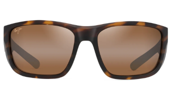 Sonnenbrille Maui Jim Amberjack matte tortoise with black rubber