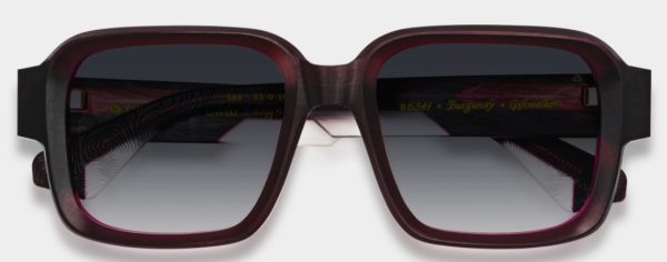 Sonnenbrille Einstoffen Giftmelker Burgundy